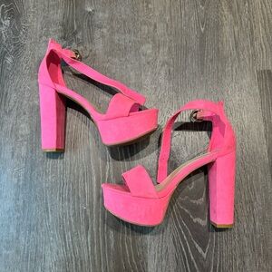 Hot Pink Platform Heels